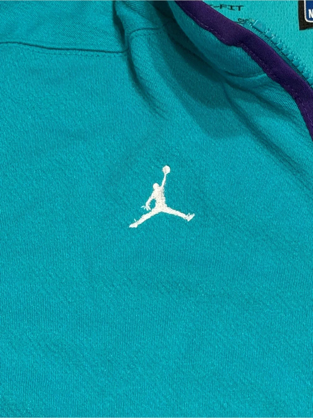 Jordan Charlotte Hornets 2023/24 Authentic Dri-FIT Half Zip Pullover Men’s S